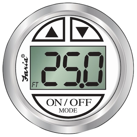 Faria Beede Instruments Chesapeake SS In-Dash Digital Depth Sounder F13850